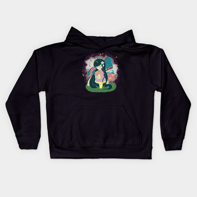 Mushroom Fairy Kids Hoodie by Victoria C. Geis